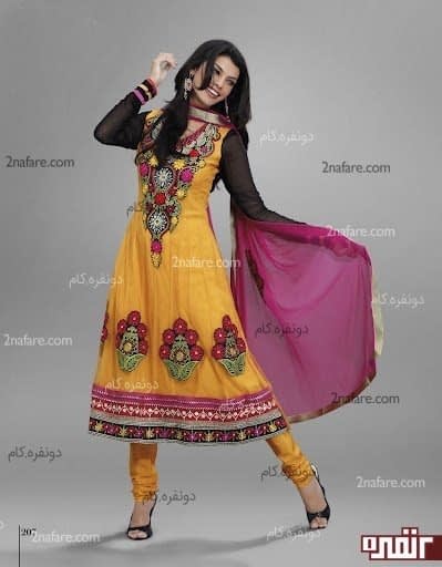 مدل لباس های سنتی رنگارنگ زیبا مجلسی پاکستان