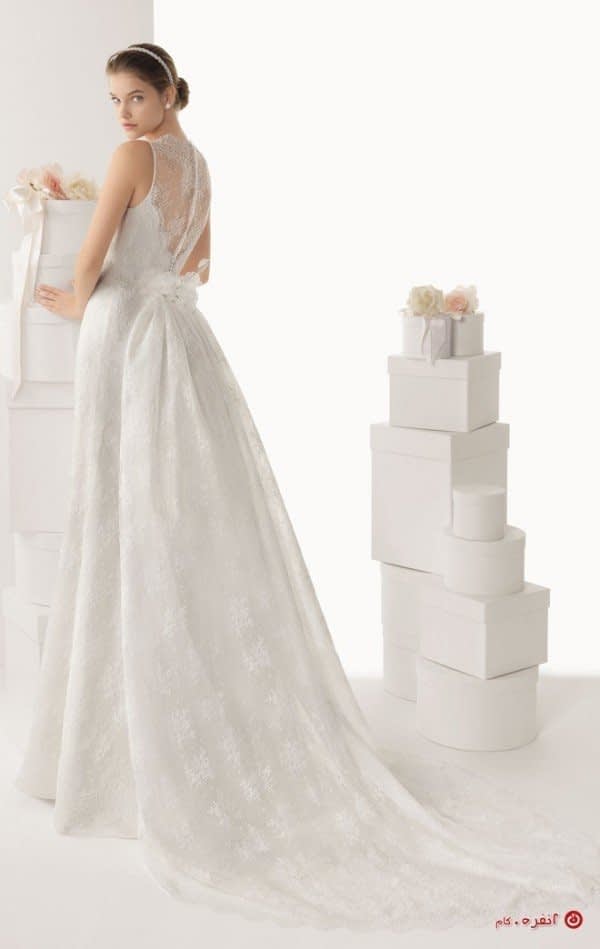 مدل جدید لباس عروس با تور دانتل