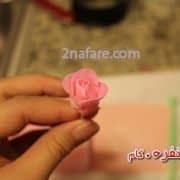آمورش گل رز با خمیر فوندانت (10)