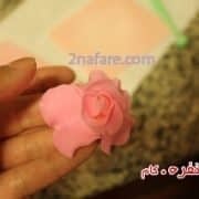آمورش گل رز با خمیر فوندانت (11)