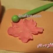 آمورش گل رز با خمیر فوندانت (4)
