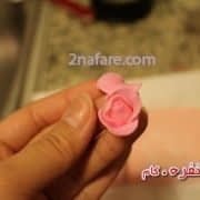 آمورش گل رز با خمیر فوندانت (9)