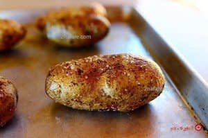 پختن سیب زمینی در فر