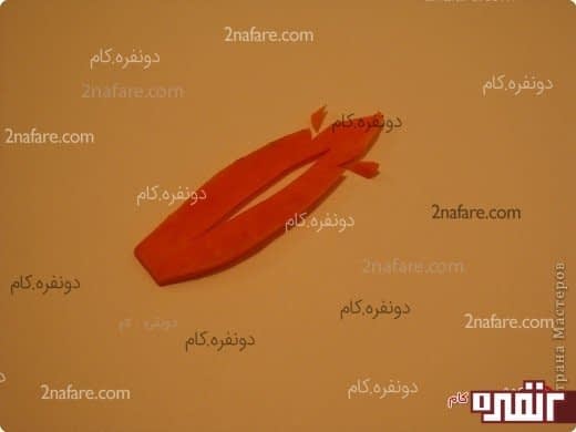 تزیین غذا با هویج به شکل برگ