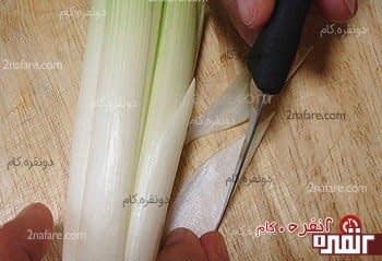 گل با پیازچه برای تزیین غذا
