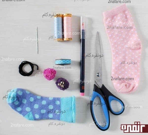 لوازم مورد نیاز برای ساخت عروسک خرگوش