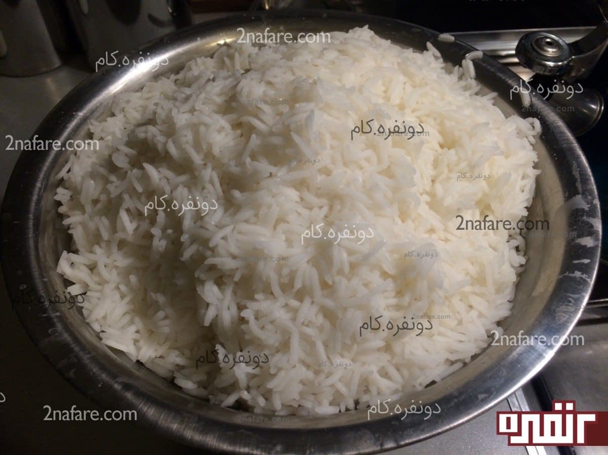 برنج آبکش تهیه