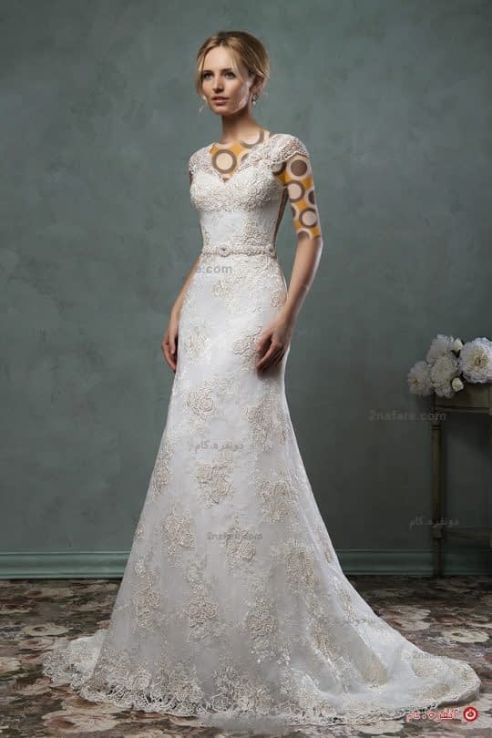 لباس عروس بدون پف 