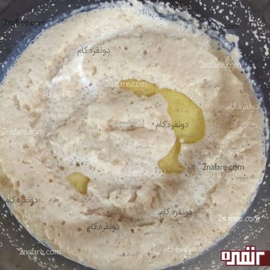 اضافه کردن روغن مایع