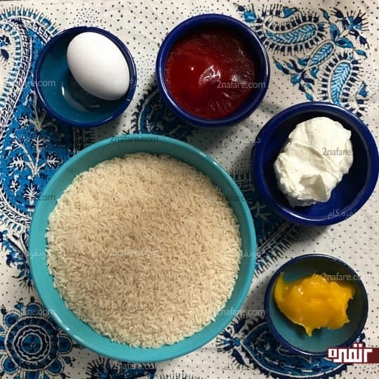 مواد لازم برای تهیه ته دیگ ته چین